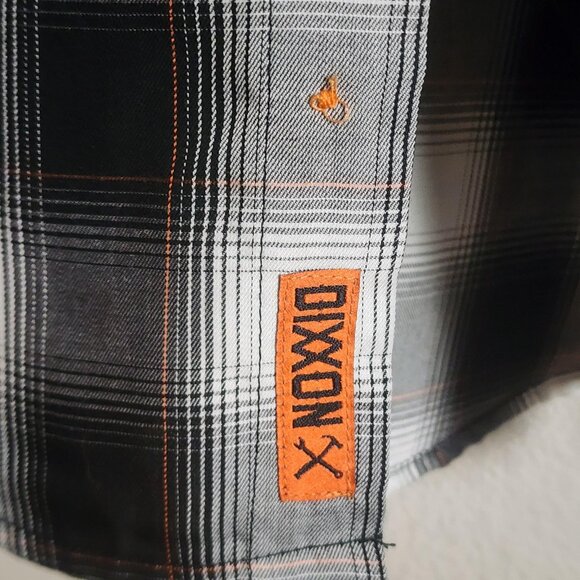 Dixxon Flannel Company Shirt Mens XL Black White Ross Alley Bamboo Blend Plaid - Picture 4 of 10